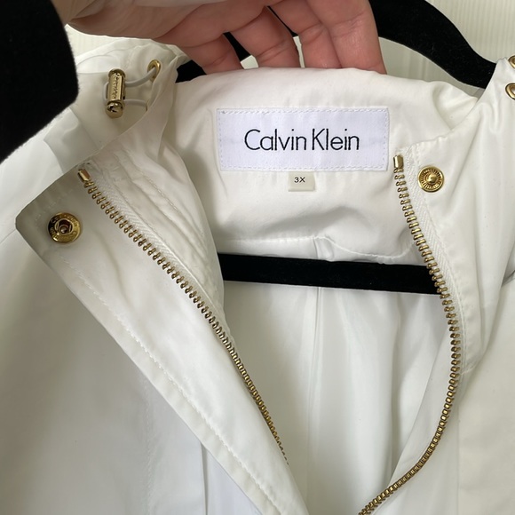 Calvin Klein Windbreaker Raincoat Trench Coat Style - Picture 7 of 17